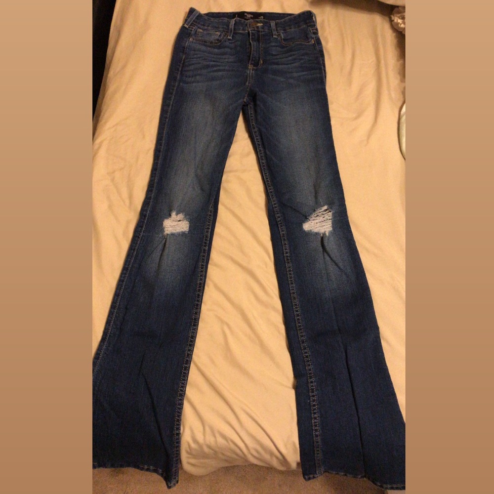 Bootcut Ripped Jeans